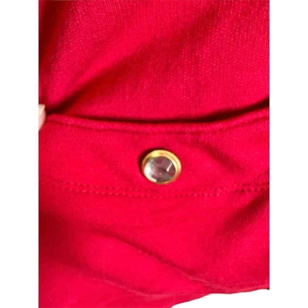 Susan Graver Weekend Red & Gold Long Sleeve Jacket Women’s Size 2X - Picture 3 of 6